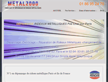 Tablet Screenshot of metal2000.fr
